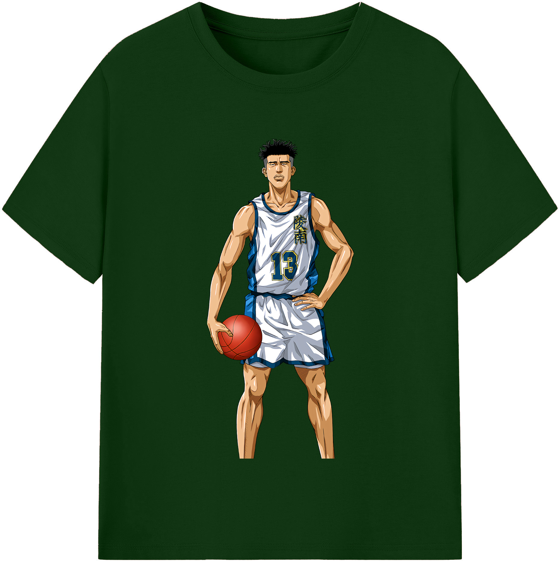 SLAM DUNK／スラムダンク 綿100％半袖Tシャツ（フロントプリント）
